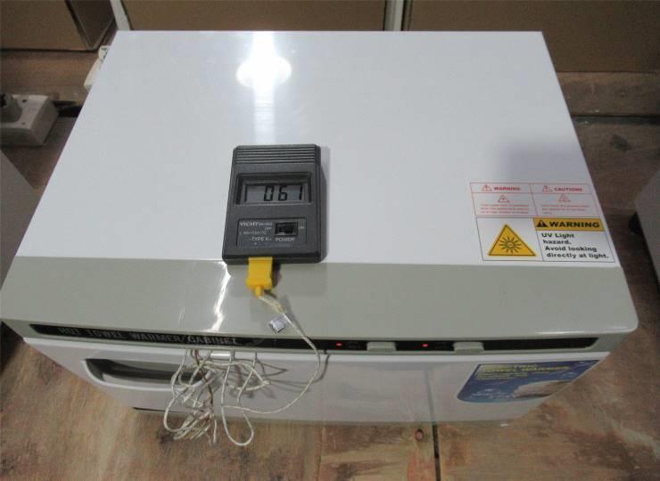Temperature measurement during an appliance check